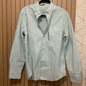 J.Crew Slim Untucked Stripe Button Down Shirt